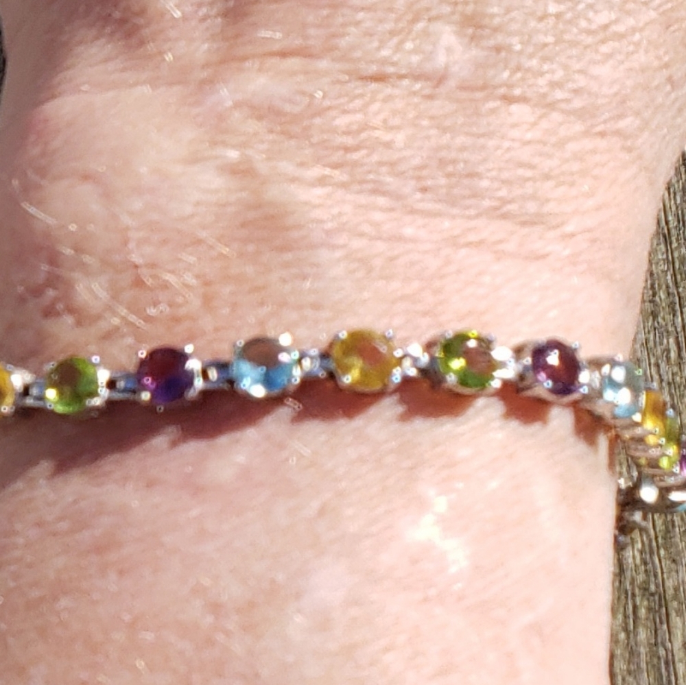 Beautiful Multi-Colored "Gemstone" Bracelet - image 1